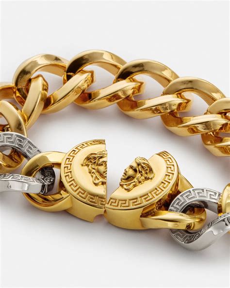 versace bracelet women's price|versace medusa chain bracelet.